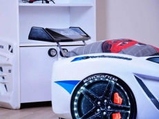 Дитяче ліжко машина з пластика MUSVENUS BMW white