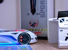 Дитяче ліжко машина з пластика MUSVENUS BMW white