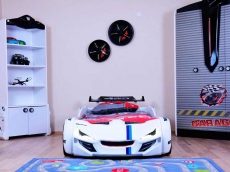 Дитяче ліжко машина з пластика MUSVENUS BMW white