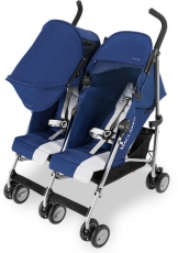 Детская коляска-трость для двойни Maclaren Twin Triumph Medieval Blue/Silver