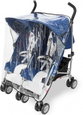 Детская коляска-трость для двойни Maclaren Twin Triumph Medieval Blue/Silver