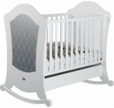 Детская кроватка Micuna Alexa Relax White-Silver 120x60см МДФ/бук