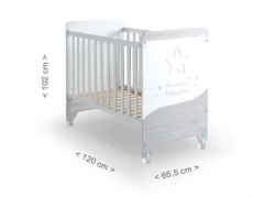 Дитяче ліжко Micuna Cosmic White/Ash