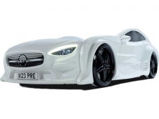 Дитяче ліжко машина Star Eco Mersedes GT white 160 х 80 см, з підсвічуванням, музикою, пультом