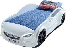 Дитяче ліжко машина Star Eco Mersedes GT white 160 х 80 см, з підсвічуванням, музикою, пультом