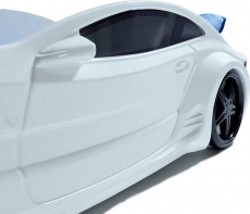 Дитяче ліжко машина Star Eco Mersedes GT white 160 х 80 см, з підсвічуванням, музикою, пультом