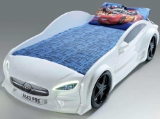 Дитяче ліжко машина Star Eco Mersedes GT white 160 х 80 см, з підсвічуванням, музикою, пультом