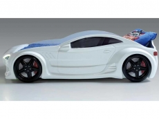 Дитяче ліжко машина Star Eco Mersedes GT white 160 х 80 см, з підсвічуванням, музикою, пультом