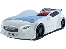Дитяче ліжко машина Star Eco Mersedes GT white 160 х 80 см, з підсвічуванням, музикою, пультом