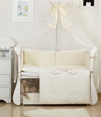 Постельный комплект 8 эл Twins Evo Angel Baby 4074-A-044 ecru