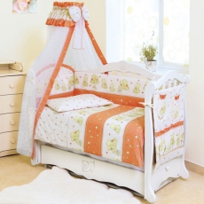 Детское постельное белье Twins Standard Basic 4050-CB-018 Мишки со звездой терракот
