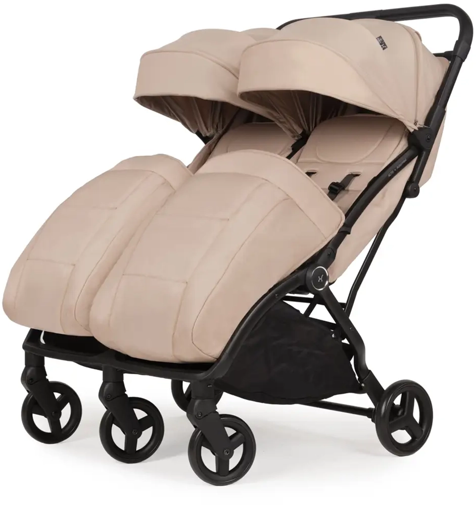 Прогулочная коляска для двойни Adamex Alto beige