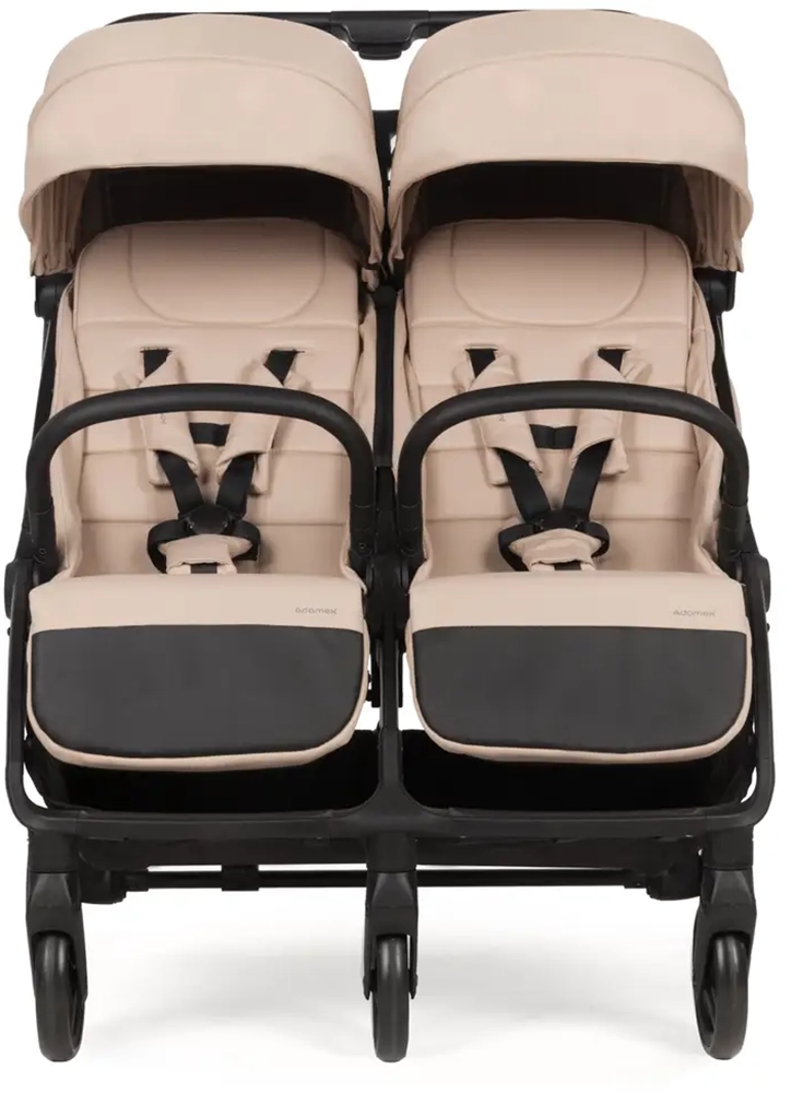 Прогулочная коляска для двойни Adamex Alto beige