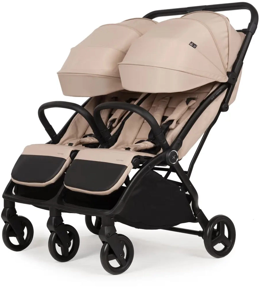 Прогулочная коляска для двойни Adamex Alto beige