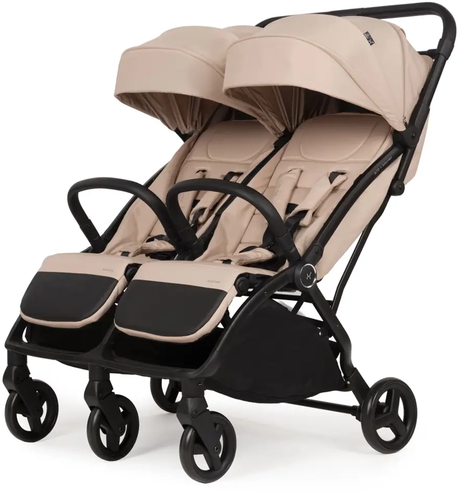 Прогулочная коляска для двойни Adamex Alto beige
