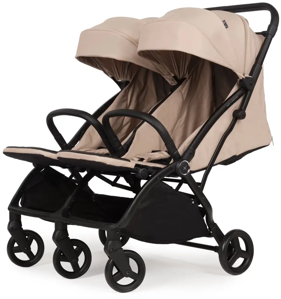 Прогулочная коляска для двойни Adamex Alto beige