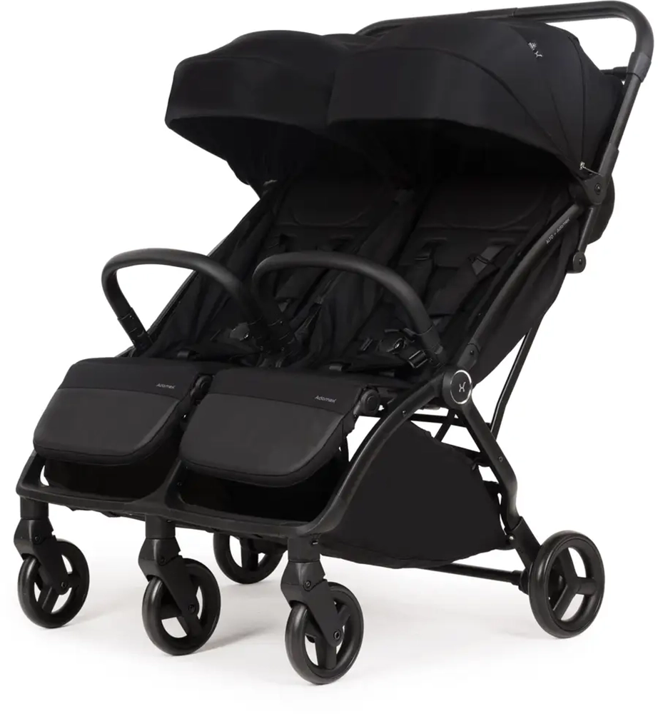 Прогулочная коляска для двойни Adamex Alto black