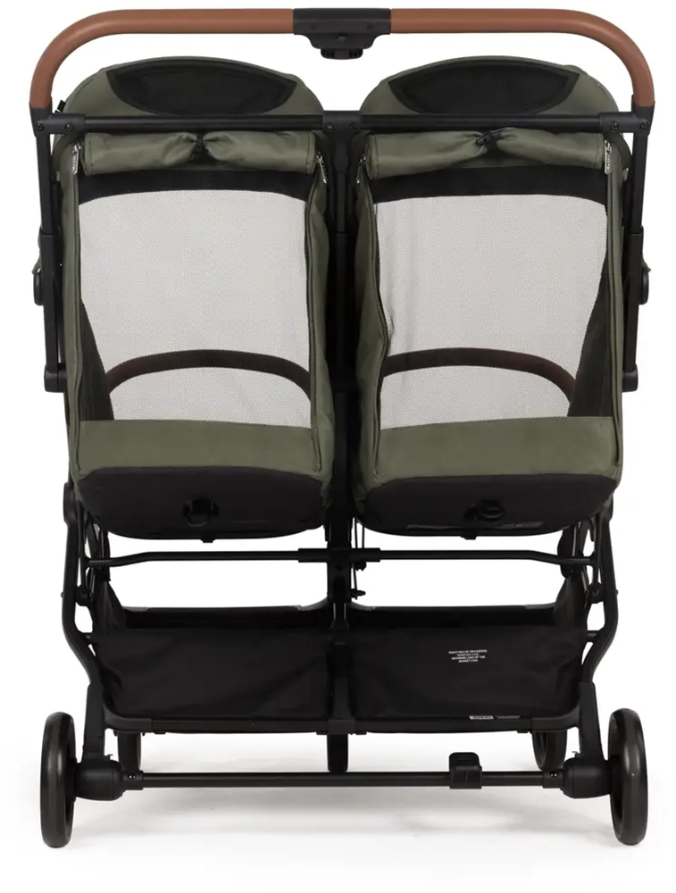 Прогулочная коляска для двойни Adamex Alto dark green