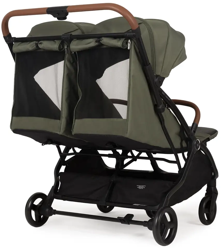 Прогулочная коляска для двойни Adamex Alto dark green