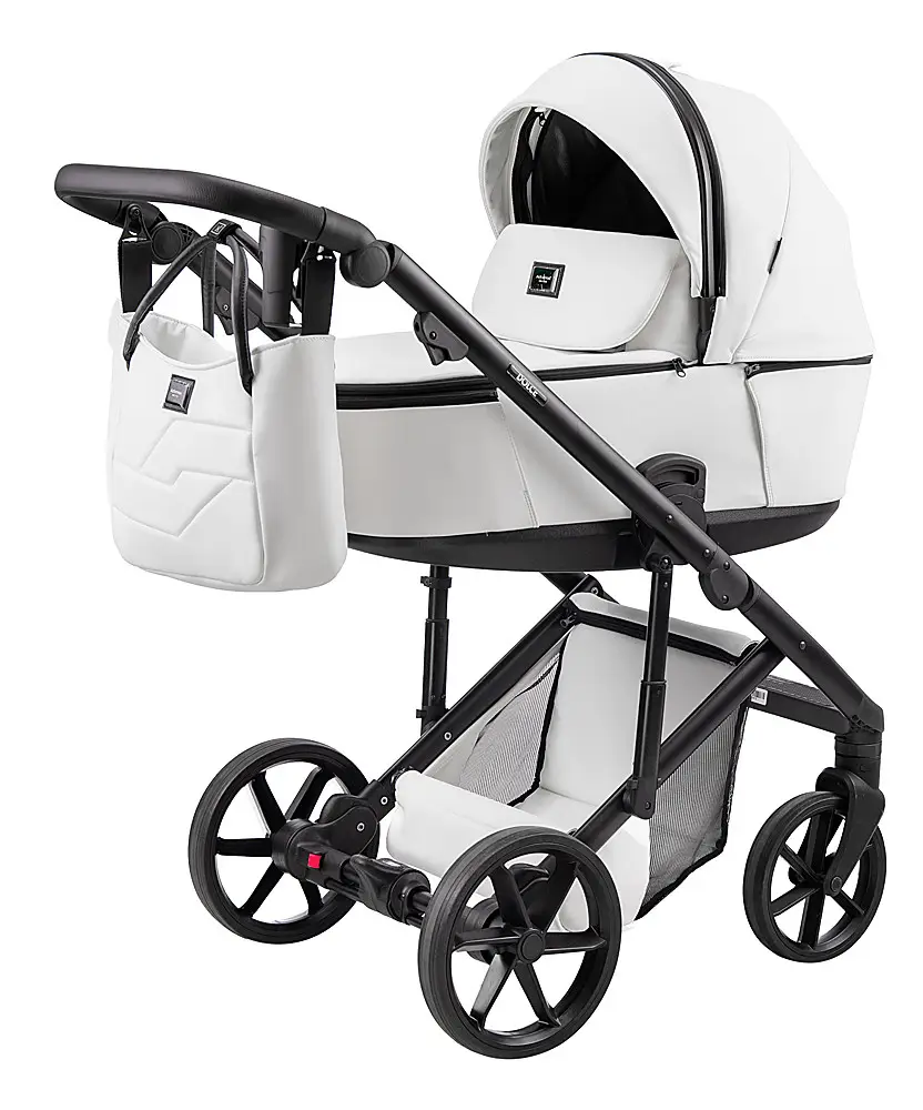 Коляска 2 в 1 Adamex Dolce Eco SA-1 белый