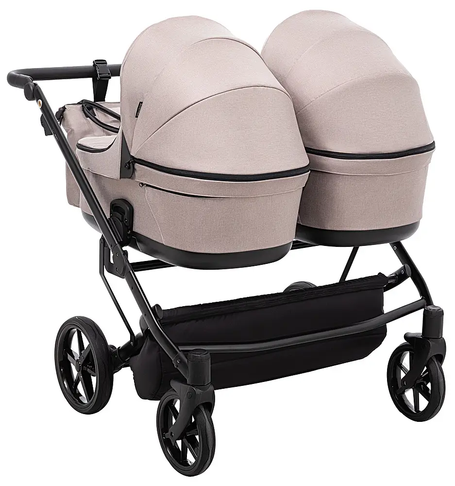 Коляска для двойни 2 в 1 Adamex Leo Duo Tip TK-72 капучино
