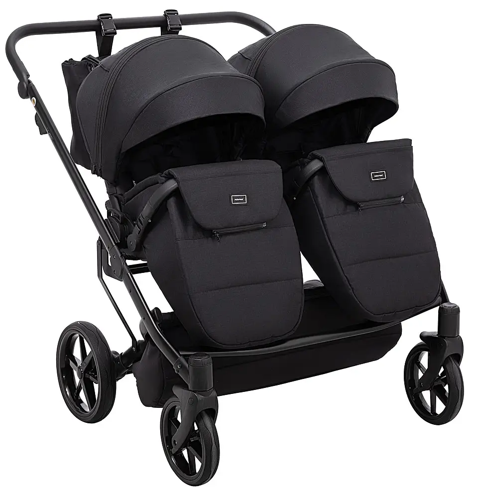 Коляска для двойни 2 в 1 Adamex Leo Duo TK-53 черный