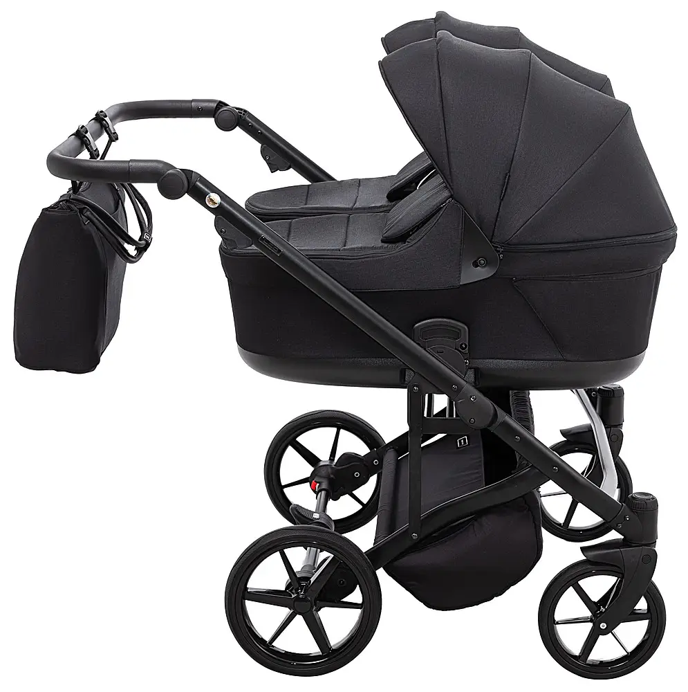 Коляска для двойни 2 в 1 Adamex Leo Duo TK-53 черный