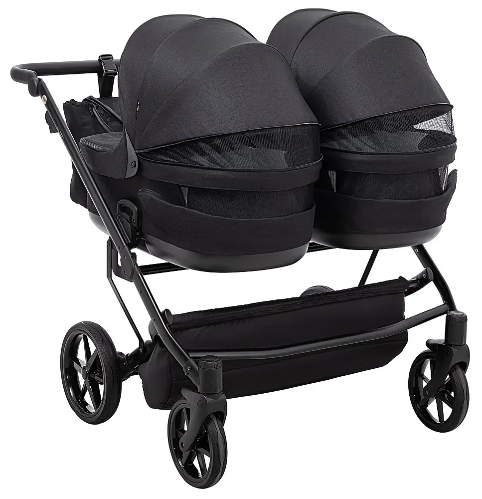 Коляска для двойни 2 в 1 Adamex Leo Duo TK-53 черный