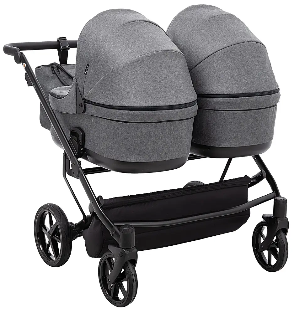 Коляска для двойни 2 в 1 Adamex Leo Duo TК-57 графит