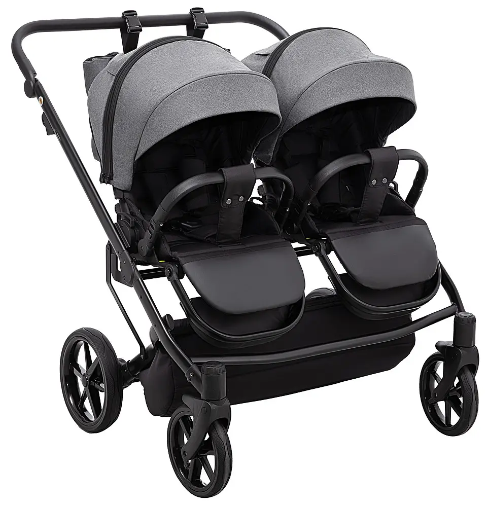 Коляска для двойни 2 в 1 Adamex Leo Duo TК-57 графит