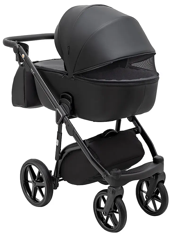 Детская коляска 2 в 1 Adamex Nola Eco SA-2 черный
