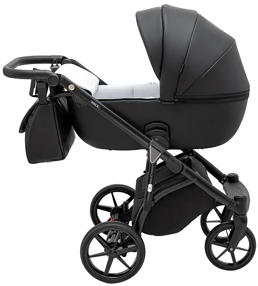 Детская коляска 2 в 1 Adamex Nola Eco SA-2 черный