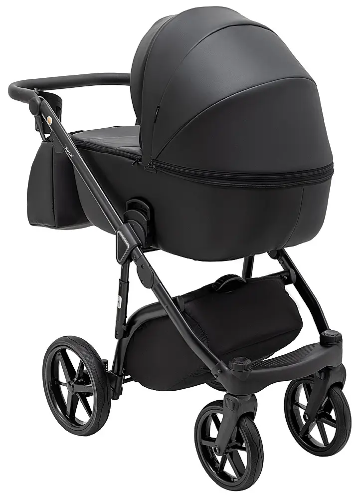 Детская коляска 2 в 1 Adamex Nola Eco SA-2 черный