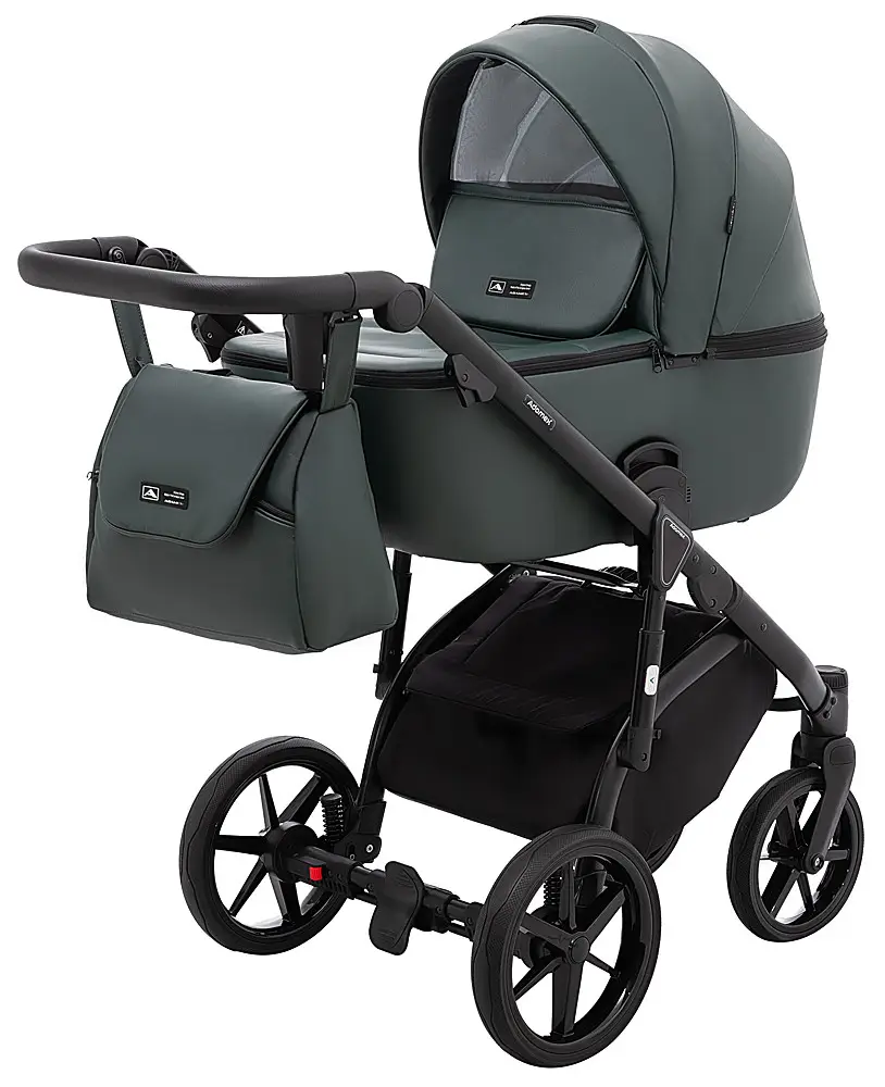 Детская коляска 2 в 1 Adamex Nola Eco SA-29 темно-зеленый