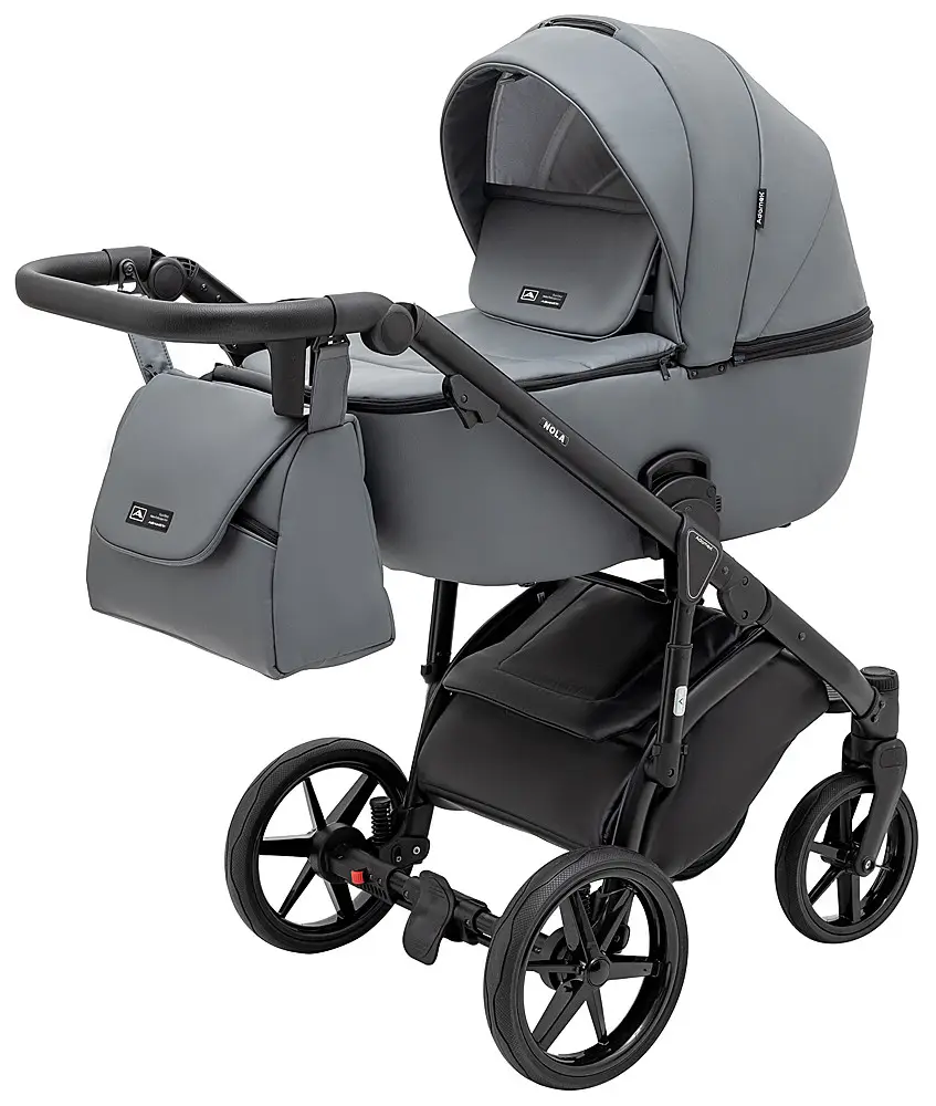 Детская коляска 2 в 1 Adamex Nola Eco SA-32 серый