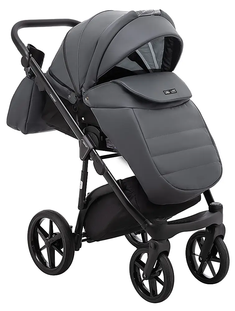 Детская коляска 2 в 1 Adamex Nola Eco SA-5 графит