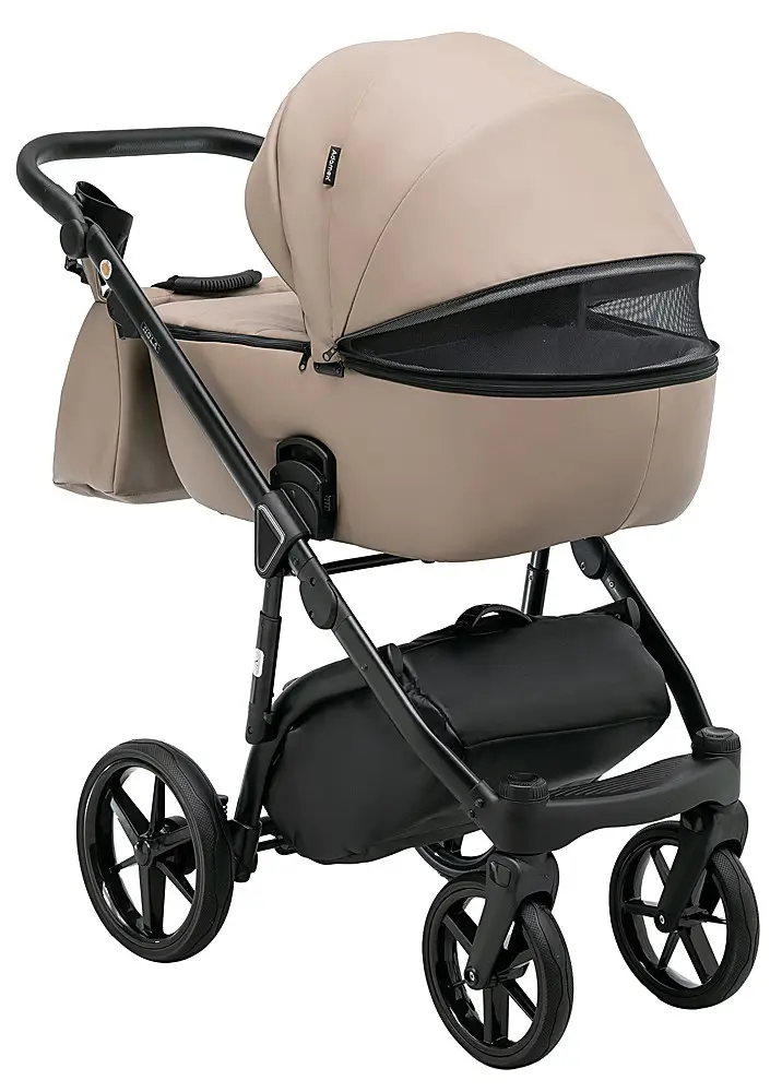 Детская коляска 2 в 1 Adamex Nola Eco SA-9 темный капучино