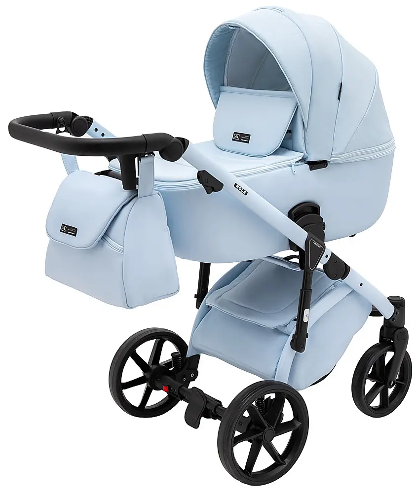 Детская коляска 2 в 1 Adamex Nola Natura 1 sky