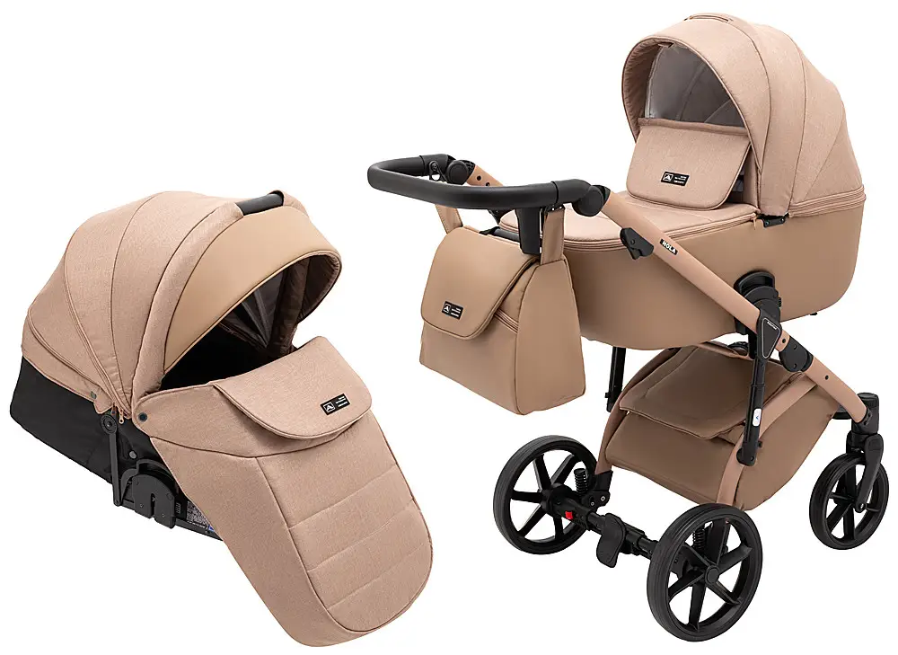 Детская коляска 2 в 1 Adamex Nola Natura 5 camel