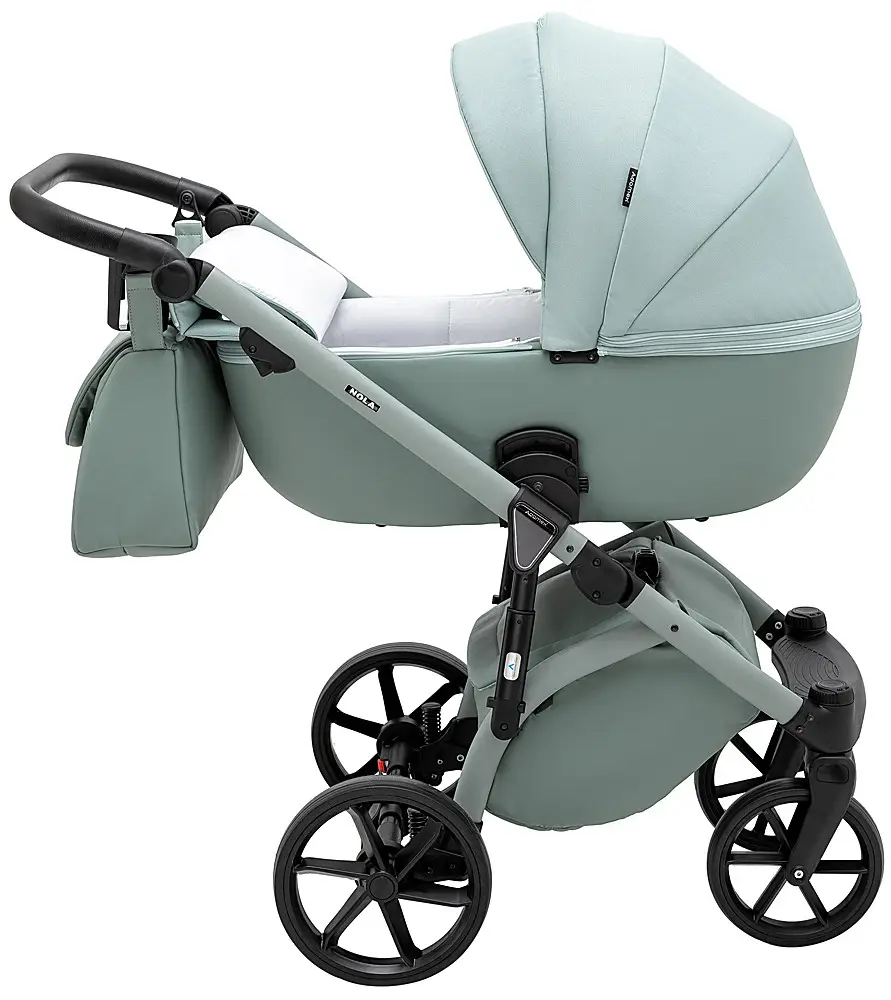 Детская коляска 2 в 1 Adamex Nola Natura 8 mint