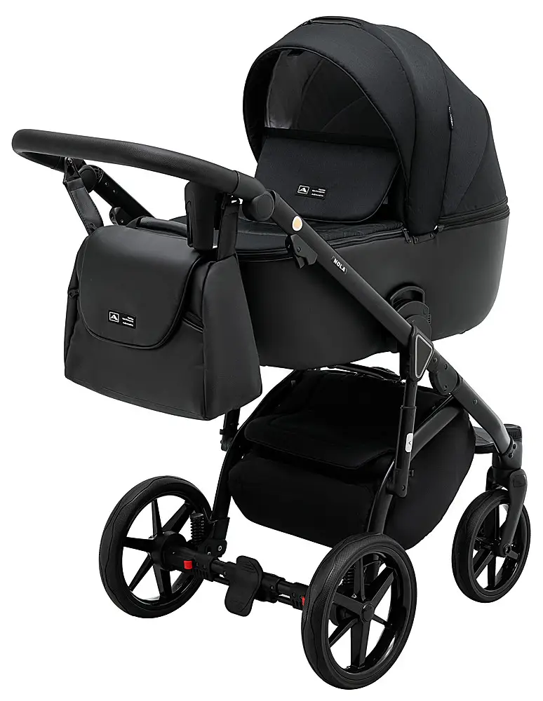 Детская коляска 2 в 1 Adamex Nola PS-1 черный