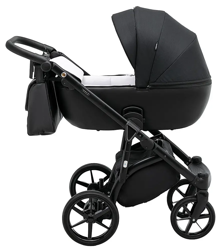 Детская коляска 2 в 1 Adamex Nola PS-1 черный