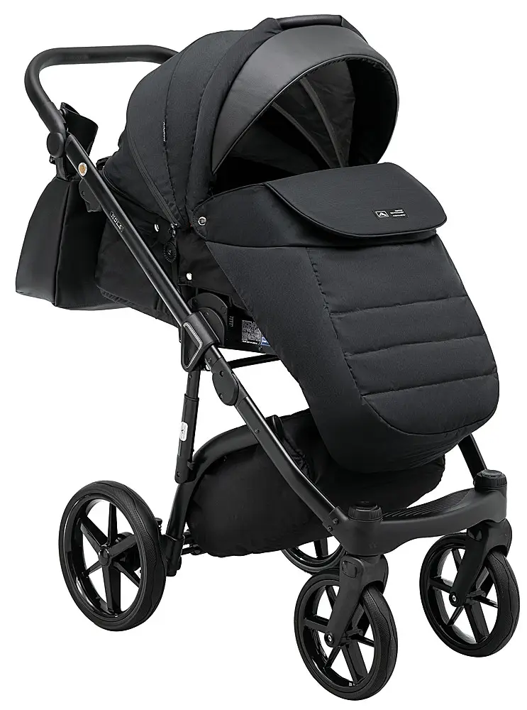 Детская коляска 2 в 1 Adamex Nola PS-1 черный
