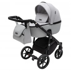 Детская коляска 2 в 1 Adamex Nola PS-46 светло-серый