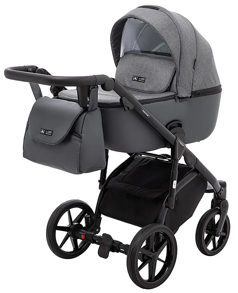 Детская коляска 2 в 1 Adamex Nola PS-58 графит