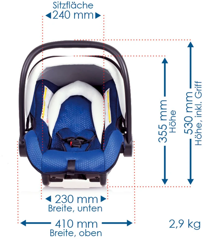 Автокресло Capsula BB0+ Cosmic Blue