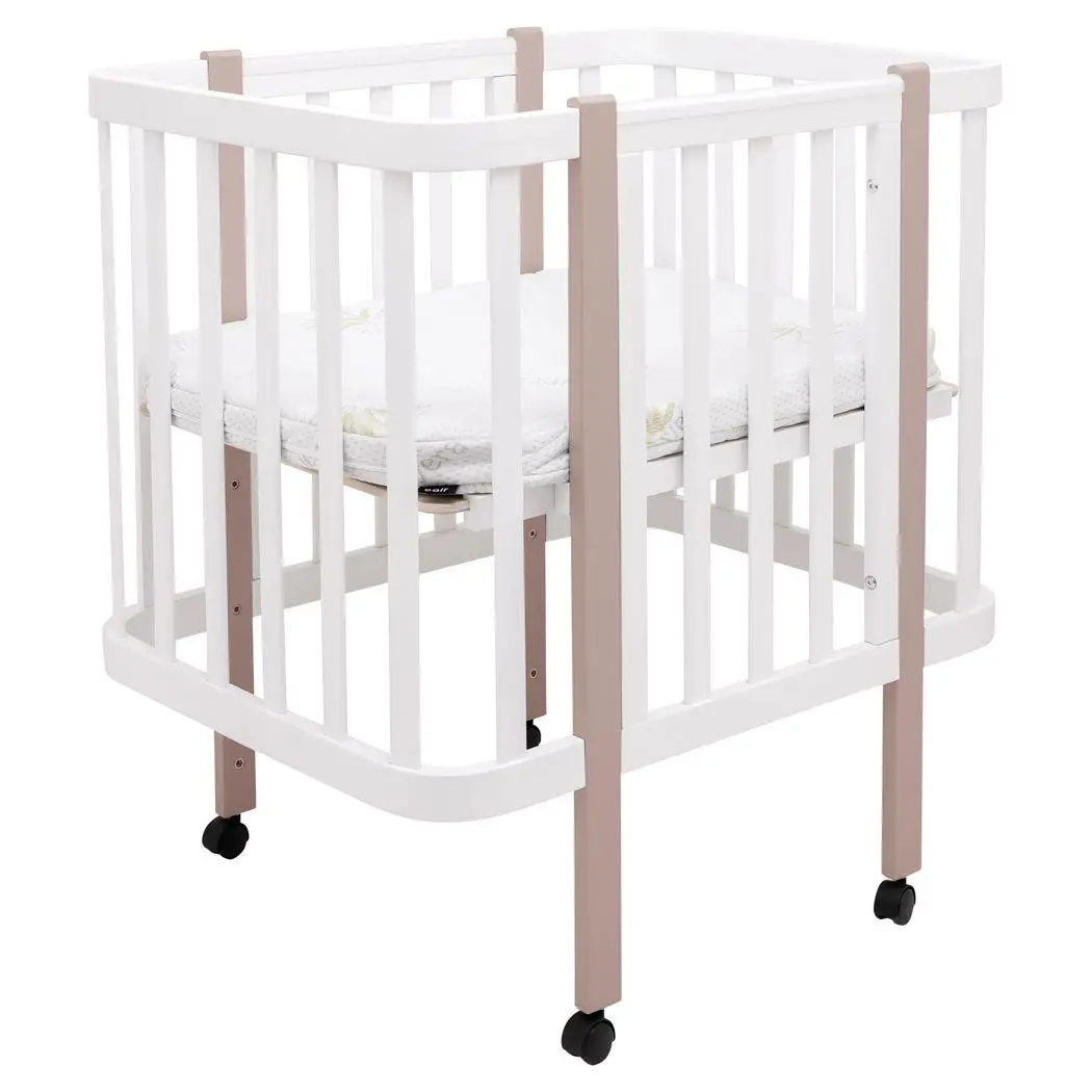 Дитяче ліжечко-трансформер Babyroom Місяць LU-1 білий / капучіно