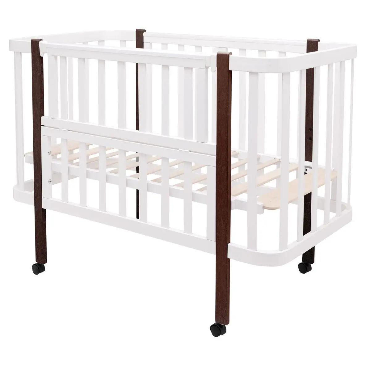 Детская кроватка-трансформер Babyroom Луна LU-1 белый / венге