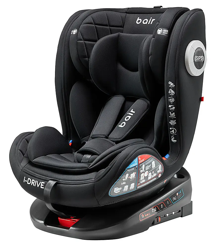 Автокресло Bair i-Drive 360 Iso-fix TB-01 total black