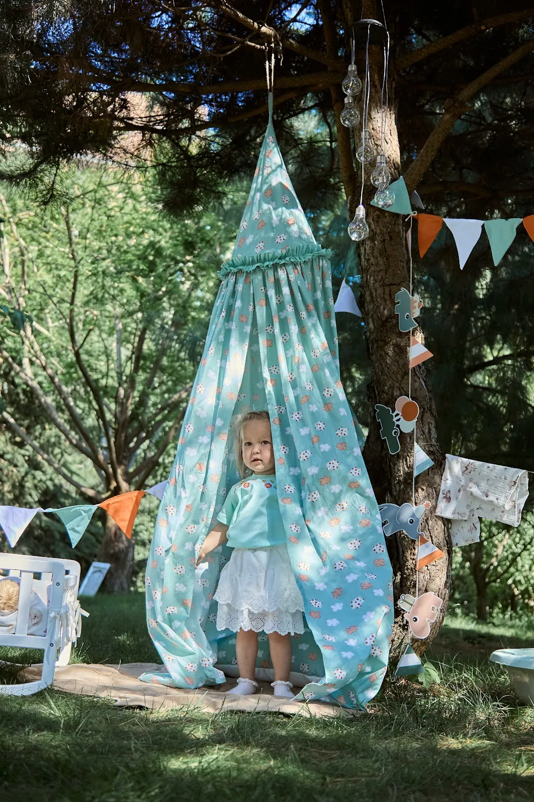 Балдахін - шатро Twins Cozy Dream поплін 1099-99TCD-14, Mint Cloud